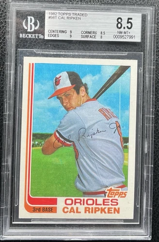 1982 TOPPS TRADED #98T CAL RIPKEN TRUE RC ROOKIE BGS 8.5 NM/MT+