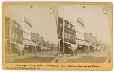 MARYLAND SV - Frederick - Street Scene - AS McDannel 1890s