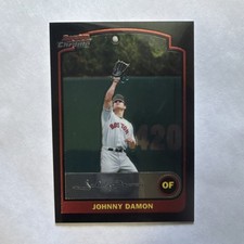 Bowman Chrome 2003 Johnny Damon #135 Boston Red Sox MLB Base Set Baseball Card