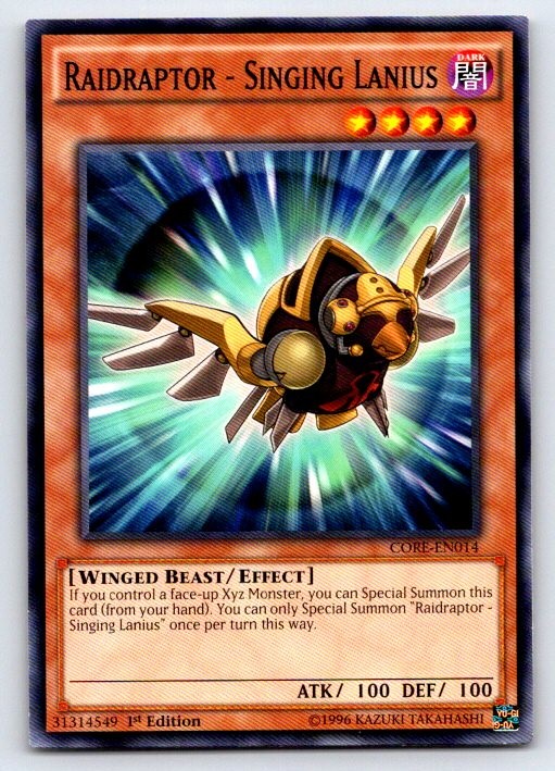 Raidraptor - Singing Lanius MP16-EN059 2016 Mega-Tins Mega Pack Yu-Gi-Oh