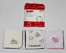 Suzuran Baby Gauze Handkerchief 5pcs 100 Pure Cotton Cool and Dry 3 Towel