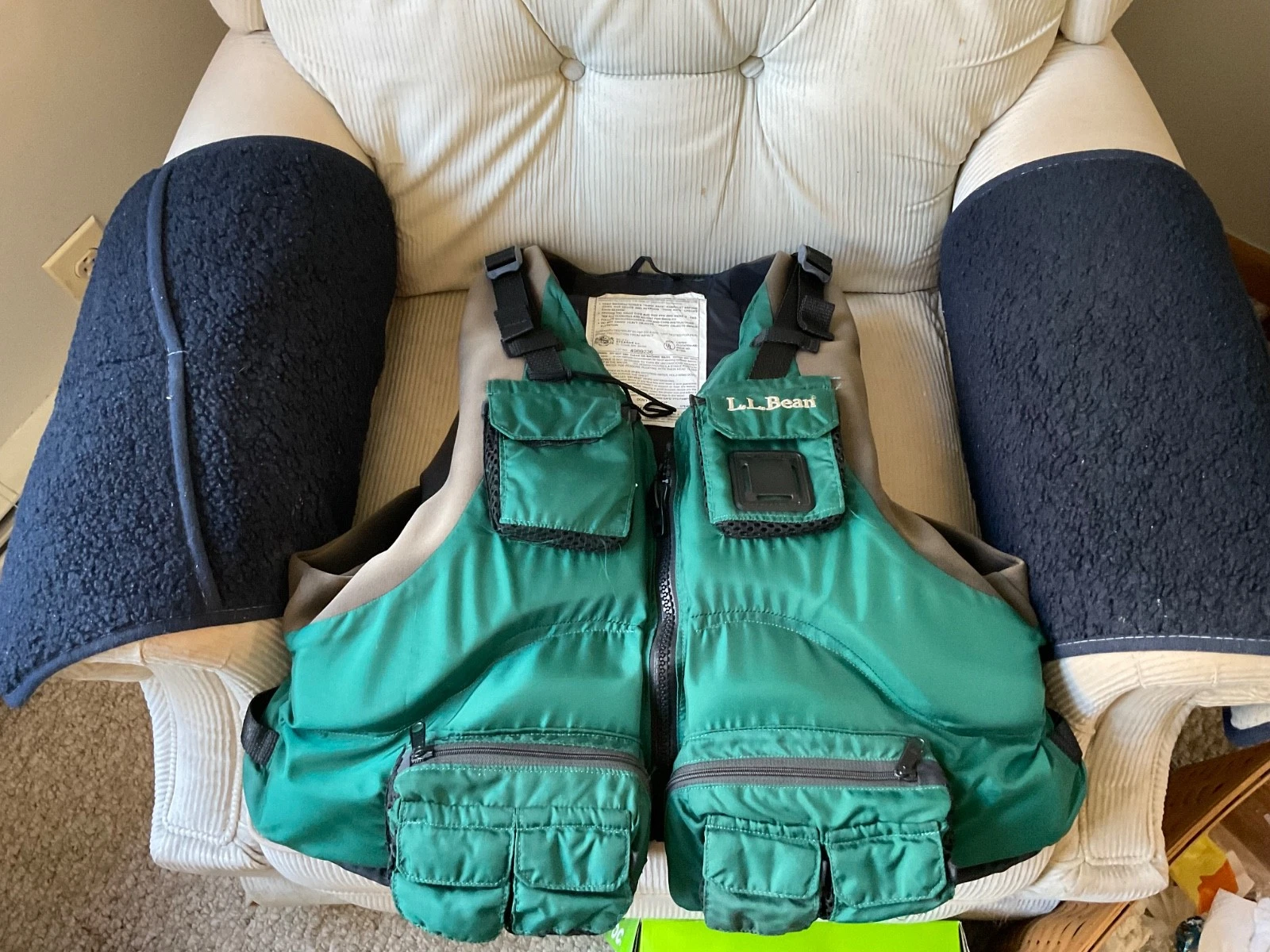 LL Bean Fly Fishing Personal Flotation Device Vest Size Adult Medium