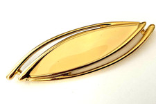 Grande Broche signé MONET vintage NEUVE doré émail 7,9cm 🩵