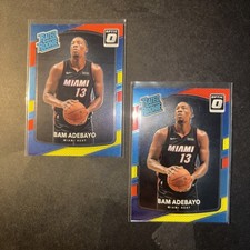 (2) 2017-18 Donruss Optic Rookie Bam Adebayo Miami Heat