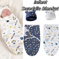 Swaddle Baby Infant Wrap Me Swaddling Blanket Sleeping Bag Cotton Newborn Baby