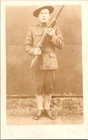 WW1 WWI US Army Military AEF Photo Postcard Soldier w/ Rifle