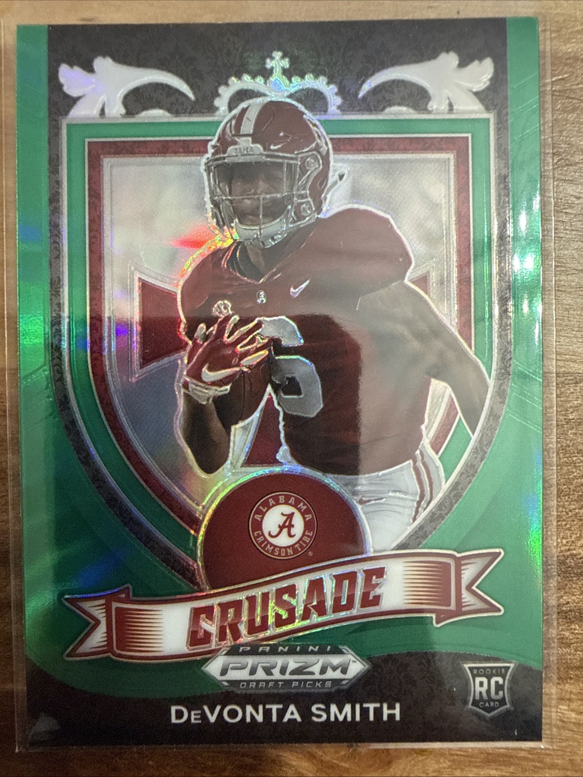 2021 Panini Prizm Draft Picks - Crusade Devonta Smith #165 Green Prizm (RC)