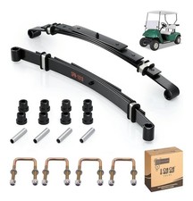 Heavy Duty Golf Cart Rear Leaf Spring Kit - 4-Leaf Spring with Bushings  Sleeve