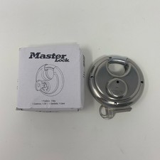 Master Lock No.40 Discus Padlock, Stainless Steel, 2-3/4 in