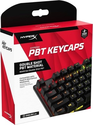 HyperX PBT Keycaps | Full Set 104 Tasten | Double-Shot PBT | Wie Neu