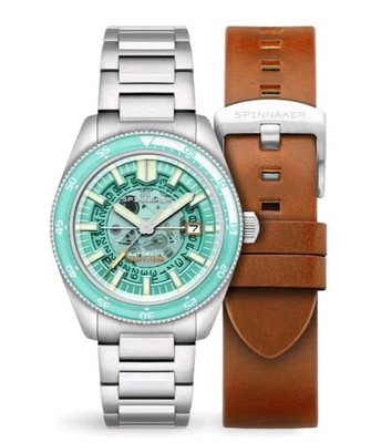 Spinnaker Fleuss Automatic Severn Edition Diver 43mm Tropical Blue Dial Watch