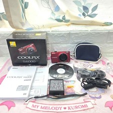 Nikon COOLPIX S6000 Red 7x Optical Zoom Tested Working From Japan