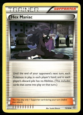 Hex Maniac 75/98 Uncommon Ancient Origins Pokemon Heavily Played