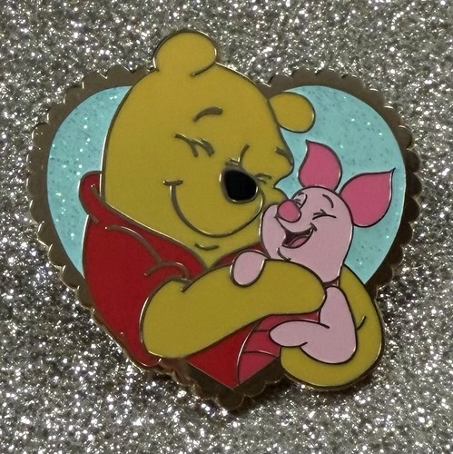 Winnie The Pooh And Piglet Hugging Fantasy Pin