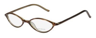 with tags  VERA WANG V18 GLASSES BROWN PLASTIC WOMENS JAPAN 4717133 FULL G2U