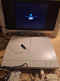 FM Towns Marty, burned CDs, formatted 3.5" floppies, 2 joypads, mouse, keyboard