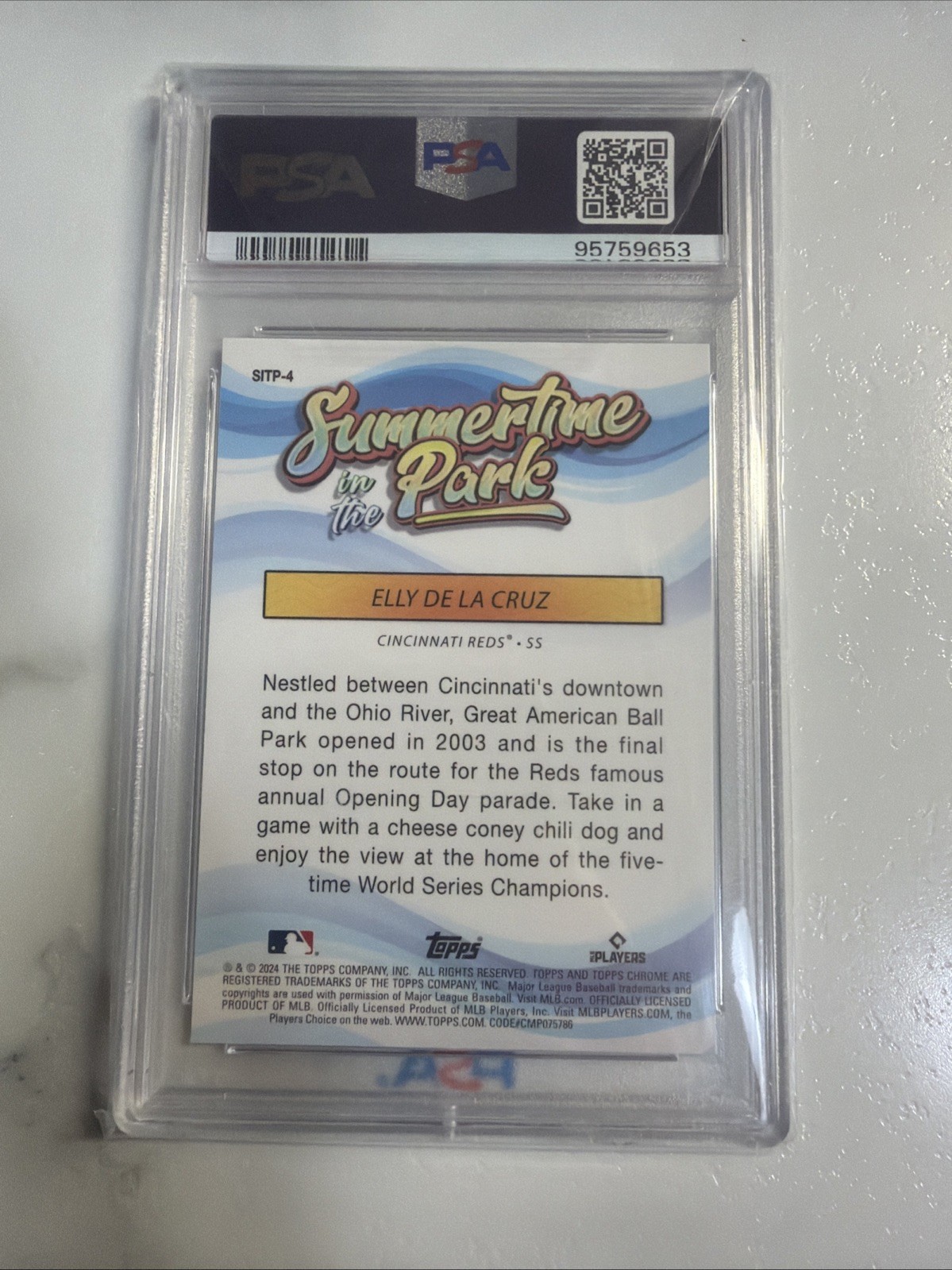 ELLY DE LA CRUZ PSA 9  view 2