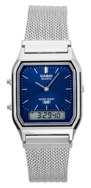 Casio Vintage Quarz Casual AQ-230EM-2A SpritzwassergeschüTzte Unisex-Uhr-image