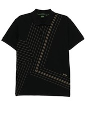Hugo Boss Men's Paddy 2 Graphic Short Sleeve Polo Shirt, Black