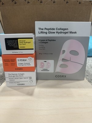 COSRX Peptide Collagen Hydrogel Mask & Eye Patch Set Firming Hydrating Glow
