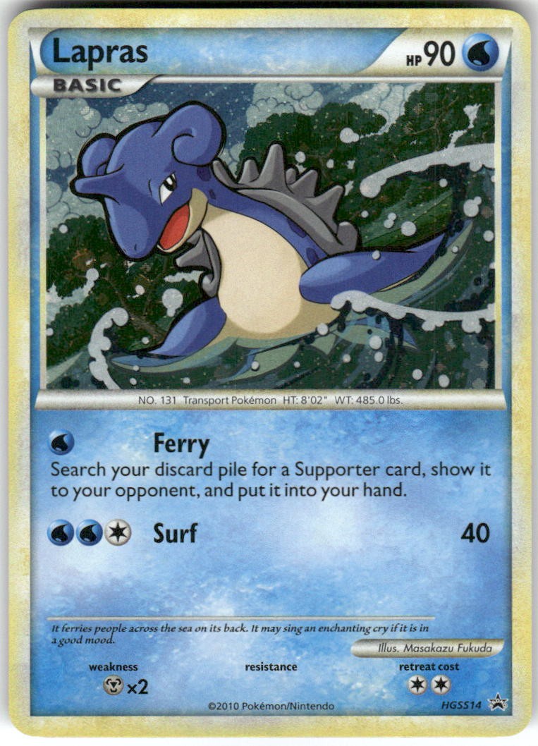 Lapras HGSS14 Promo HGSS Black Star Promos Pokemon Lightly Played