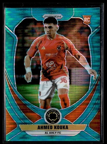 2025 PRIZM CLUB WORLD CUP TEAL PULSAR /25 AHMED KOUKA AL AHLY FC