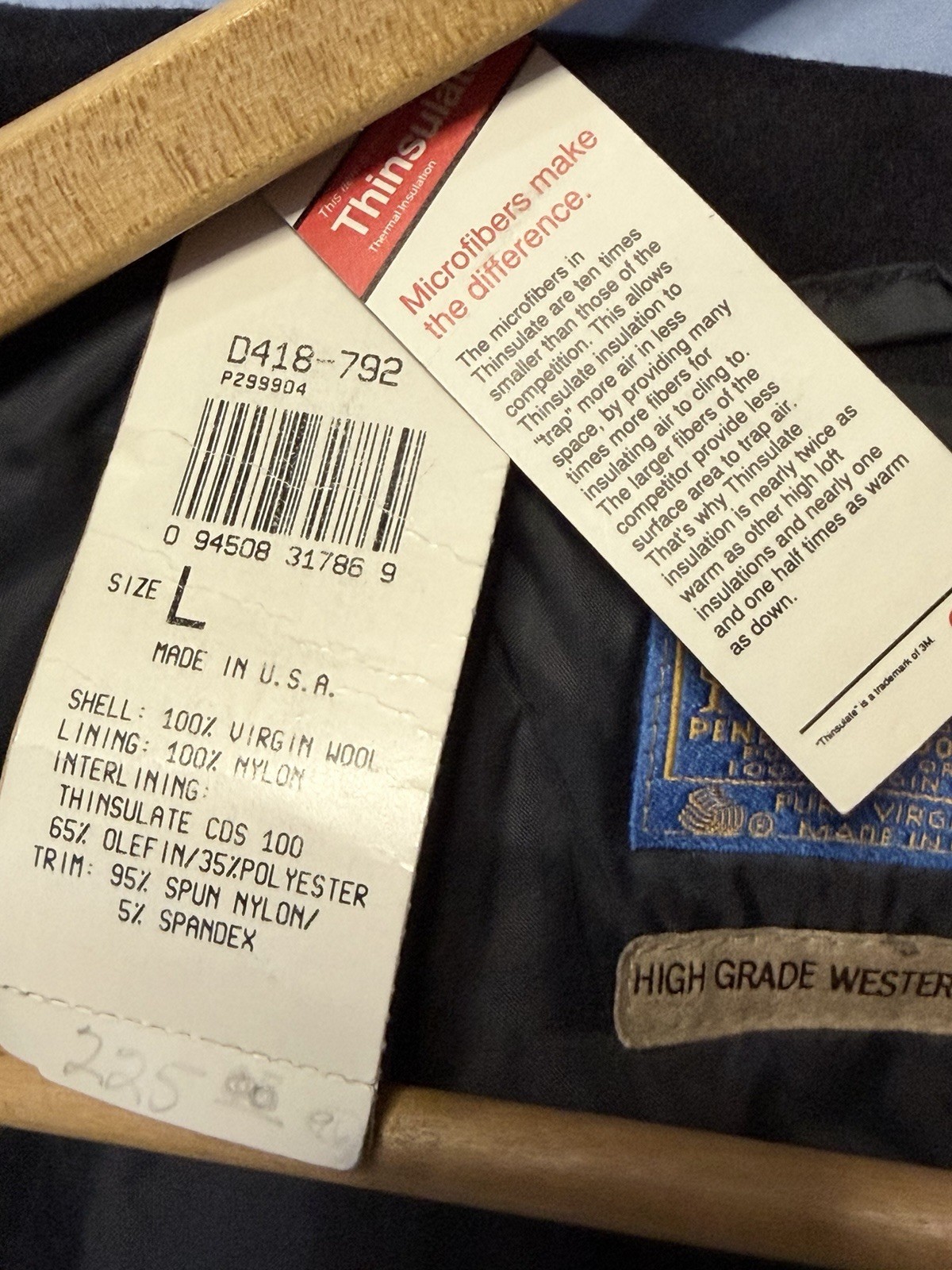 Pendleton 70s Wool Jacket Aztec Black With Origin… - image 8