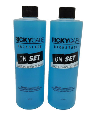 RICKYCARE Back Stage On Set Makeup Brush Cleaner 16oz each (Lot of 2)