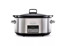 CROCK-POT CSC063 Slow Cooker - Stainless Steel (Extra large 7.5 litre capacity)