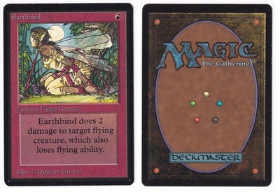 MTG Earthbind Limited Edition Beta 1993 Magic Card OCA
