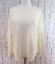 Croft and Barrow Women's Sz XL Cream Ivory Off White Sweater NWT