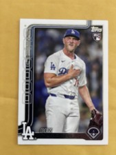 2025 Topps Series 2 RC CARD  #384 BEN CASPARIUS  LOS ANGELES DODGERS