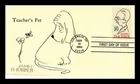 DR JIM STAMPS US COVER JAMES THURBER LITERARY ARTS SERIES FDC TEACHER'S PET