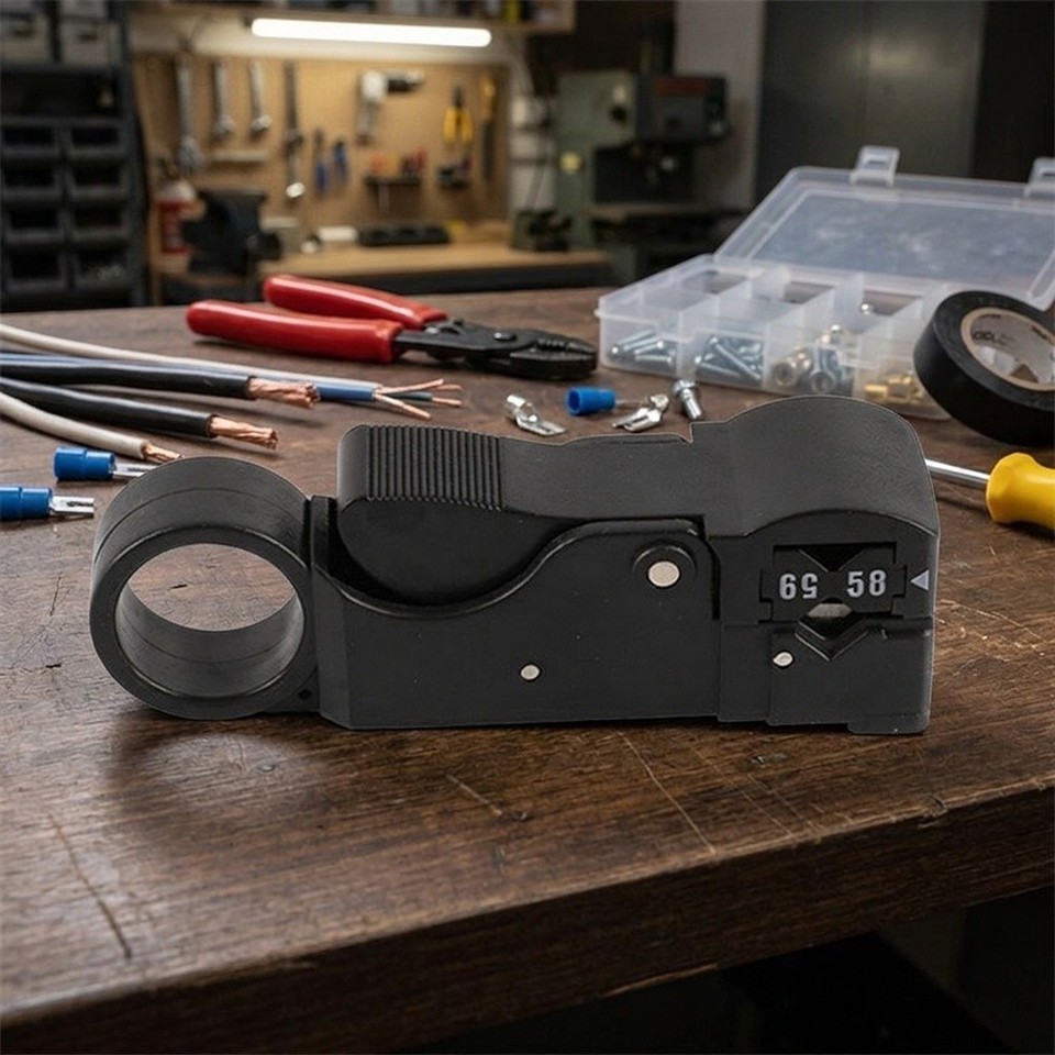 Black Plastic Wire Stripper Tool 110MM for Network Cable Stripping ...