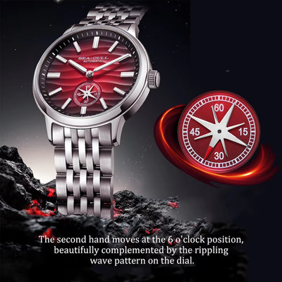 Seagull Automatik Herrenuhr Edelstahl Saphirglas Luxus Business Mechanical