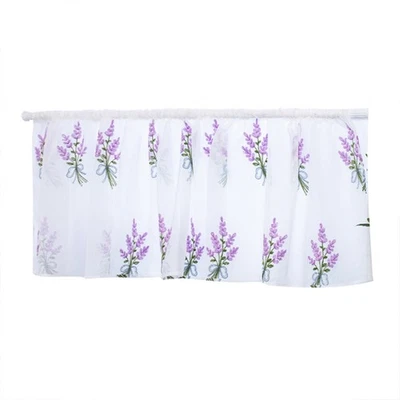 1 Tissu De Fenêtre Bleu Brodé Moderne Pour Cuisine - 100x50cm - Photo 1/4