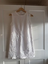 Ladies Summer Dress Next White Size 8 Good Condition