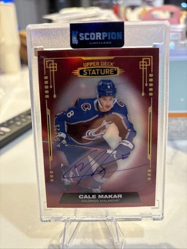 2021-22 Upper Deck Stature - Cale Makar #80 Red Autographs /25 (AU)