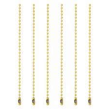 Ball Bead Chains, 4.7 Inch, Yellow 60 Pcs , Dog Tag Chain Keychain