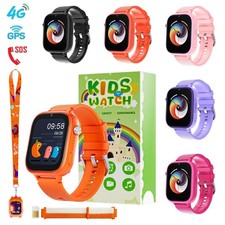Kids 4G Smart Watch Two-Way Calling SOS GPS For Boys Girls Aged 4-12 Gifts
