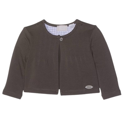 Chicco Bolero aus grauer Baumwolle für Mädchen 74 