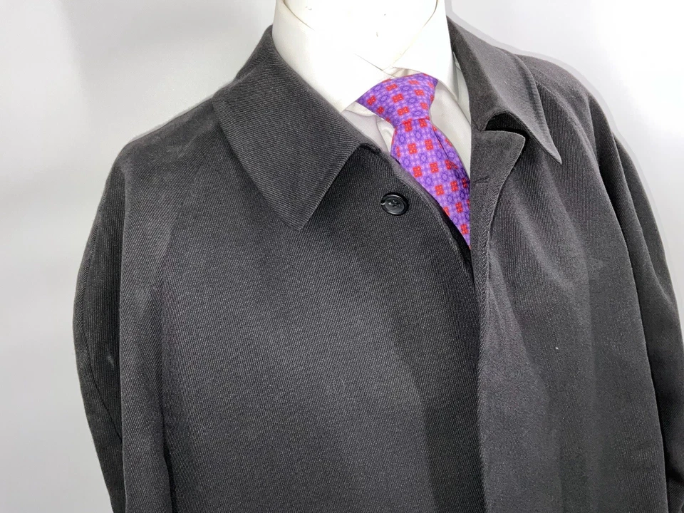 Abrigo Canali Milano 56L Hombre Gris 100% Lana Hecho en Italia YGI B4-1 Foto 3 de 4