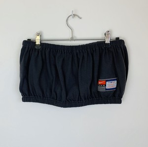 vintage reworked nike elasticated crop top