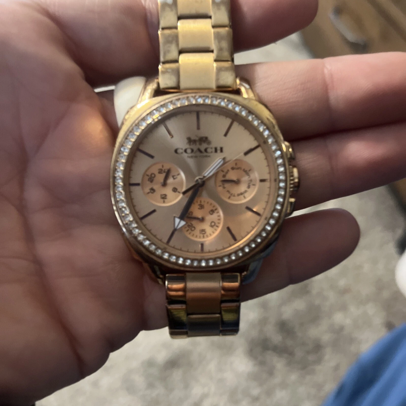 COACH Donna Boyfriend Oro Rosa 2 Taglia Unica