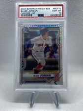 2021 Bowman Chrome Mega Image Variation BCP71 Blaze Jordan/Running PSA 10 Pop 3