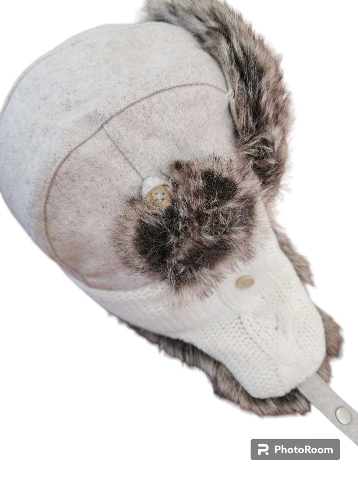 BDG Sombrero de Invierno Talla Única Unisex Sombrero de Esquí Piel Sintética Estilo Aviador Foto 3 de 4