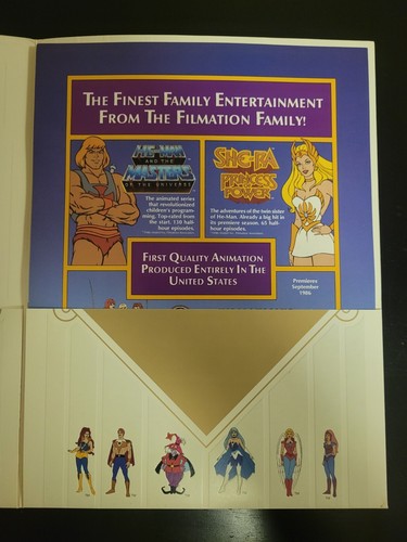 VTG Mattel Filmation She-Ra Princess Of Power Press Folder Insert HE-MAN MOTU - Picture 8 of 12