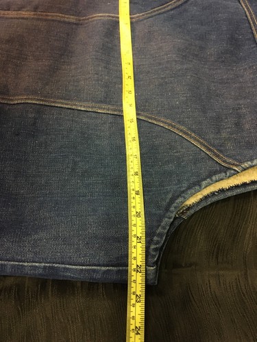 True Vintage 1960s Wrangler Jean Vest "No-Fault Demins" Wool Rockabilly Cowboy - 第 11/12 張圖片