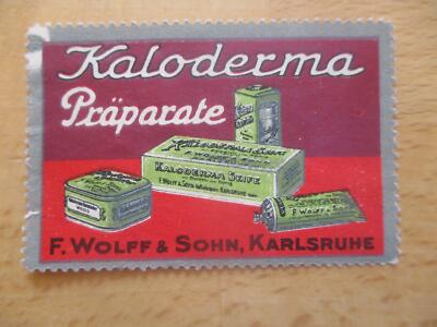 (2525) Reklamemarke Kaloderma F. Wolff & Sohn, Karlsruhe