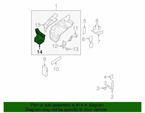 Original Nissan F4170-ZC3MA delantero reforzado Foto 2 de 2